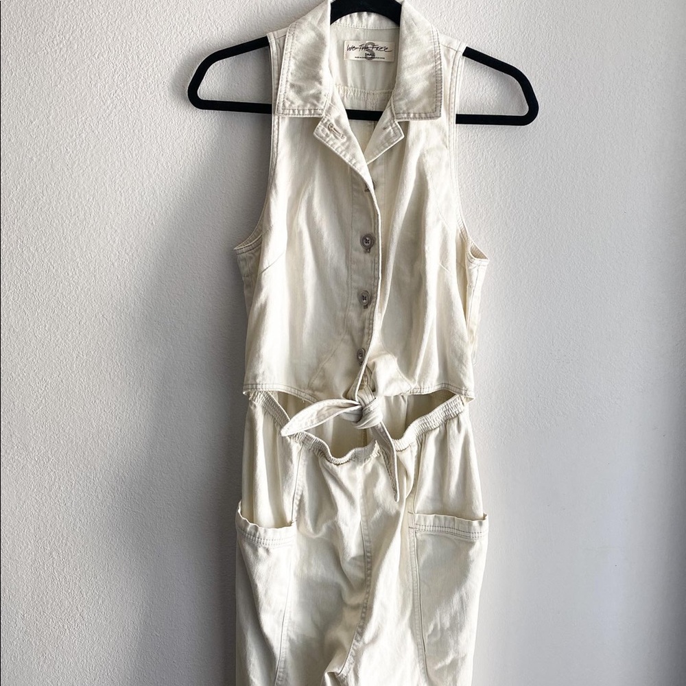 Free people denim romper